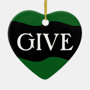 Volunteer: The Greatest Gift is Giving Yourself Ceramic Ornament