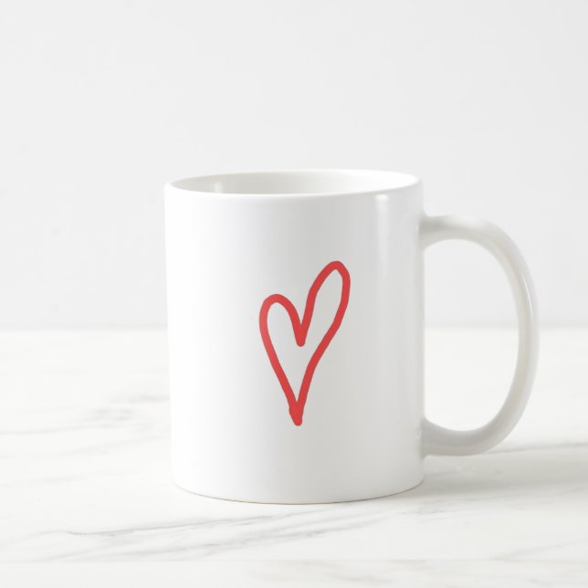 Volunteering is a heartform coffee mug (Right)