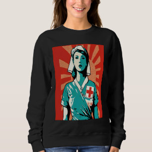 Volunteerism Awareness Retro Volunteer Nurse  1 Sweatshirt