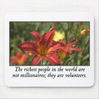 Volunteers are the richest people in the world