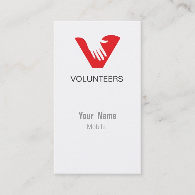 Volunteers Business Card (Front)