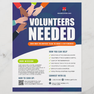 Volunteers Needed Professional Hands Help Needed Flyer