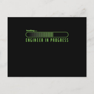 vom Student zum Ingenieur Ladebalken Postcard