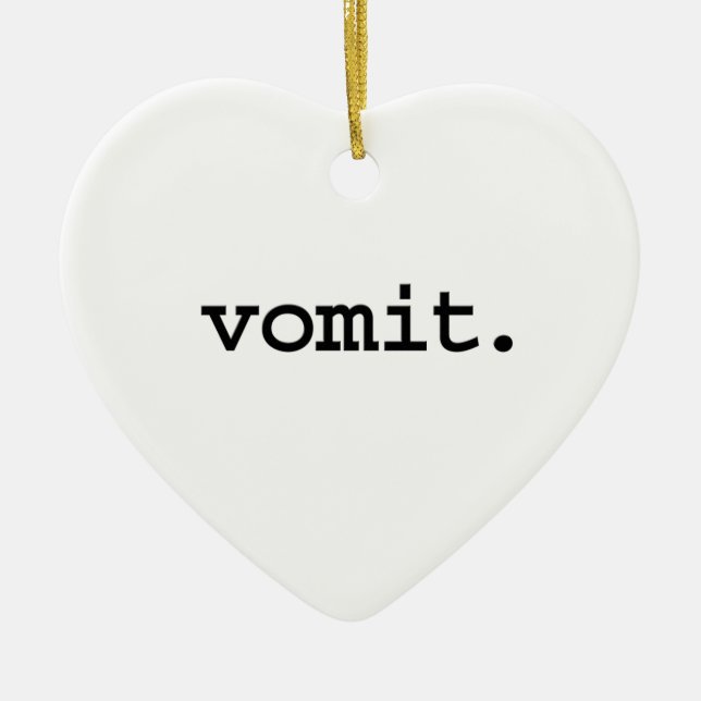vomit. ceramic ornament (Front)