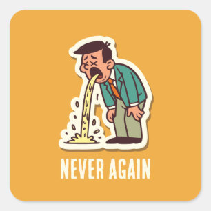 Vomit Square Sticker