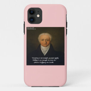 von Goethe Willingnes Quote iPhone 5/5S Case