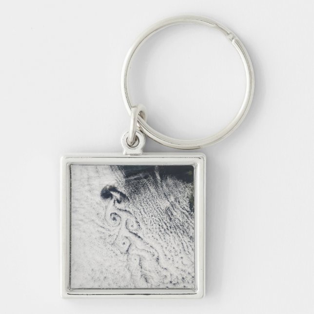 Von Karmann cloud vortices Key Ring (Front)