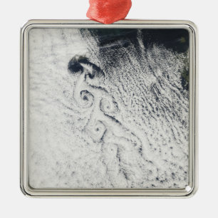 Von Karmann cloud vortices Metal Tree Decoration