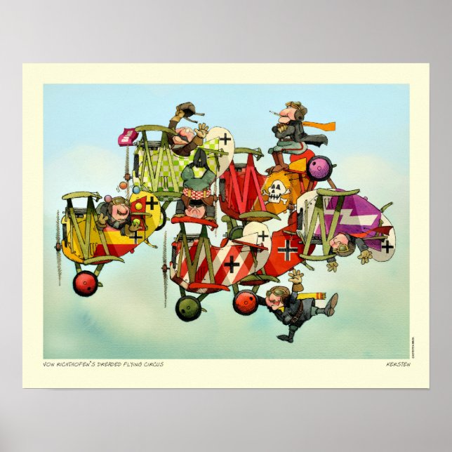 VON RICHTHOFEN'S DREADED FLYING CIRCUS POSTER (Front)