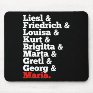 Von Trapp Family Singers Sound Of Music Mouse Pad