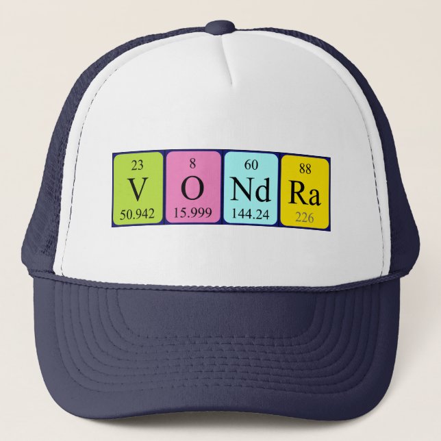 Vondra periodic table name hat (Front)