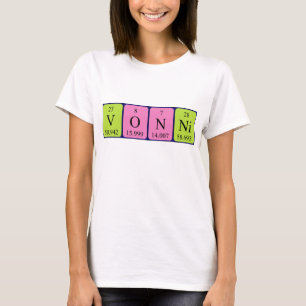 Vonni periodic table name shirt