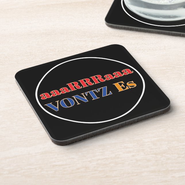 Vontz Es Beverage Coaster (Left Side)