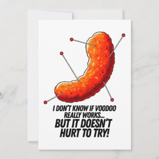 Voodoo Cheese Puff - Anti Trump Joke Holiday Card