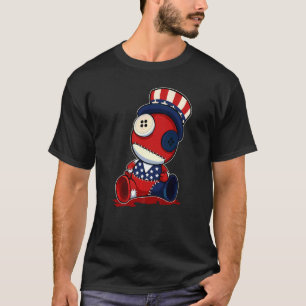 Voodoo Doll 4th Of July American Flag Hat T-Shirt