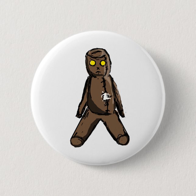 Voodoo Doll 6 Cm Round Badge (Front)