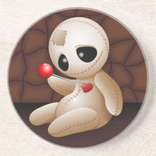 Voodoo Doll Cartoon in Love Coaster