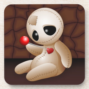 Voodoo Doll Cartoon in Love Coaster