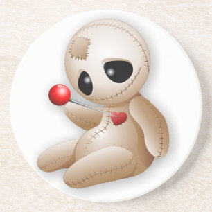 Voodoo Doll Cartoon in Love Coaster