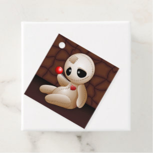 Voodoo Doll Cartoon in Love Favour Tags