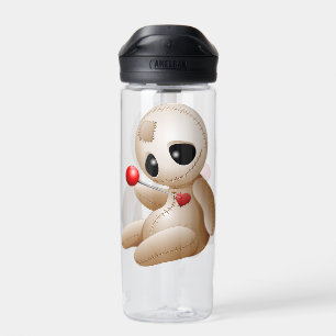 Voodoo Doll Cartoon in Love Water Bottle