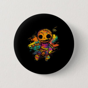 Voodoo Doll Creepy Cute Halloween 6 Cm Round Badge