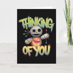 Voodoo-doll Cute Dark Humour Love Sarcasm Hex _10 Card