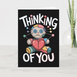Voodoo-doll Cute Dark Humour Love Sarcasm Hex _14 Card