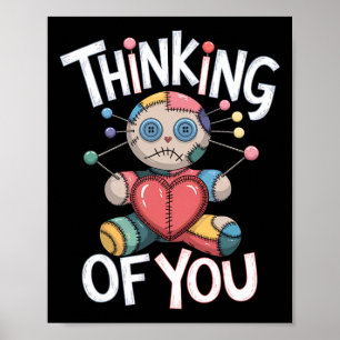Voodoo-doll Cute Dark Humour Love Sarcasm Hex _14 Poster