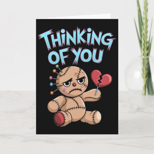 Voodoo-doll Cute Dark Humour Love Sarcasm Hex _7 Card