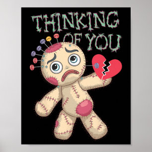 Voodoo-doll Cute Dark Humour Love Sarcasm Hex _8 Poster