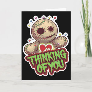 Voodoo-doll Cute Dark Humour Love Sarcasm Hex Card