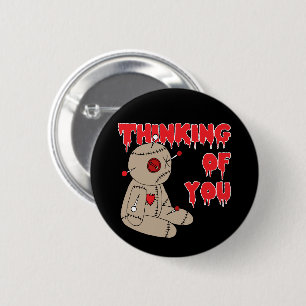 Voodoo Doll Funny Halloween Horror 6 Cm Round Badge