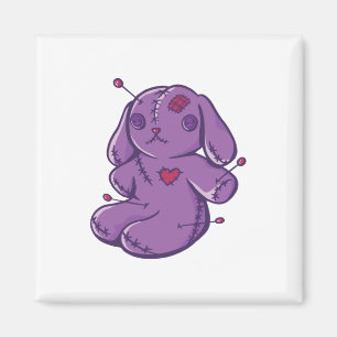Voodoo Doll - Halloween Bunny Magnet