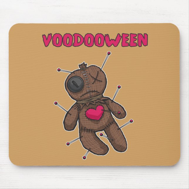 Voodoo Doll - Halloween Toy Mouse Pad (Front)