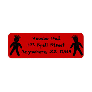 Voodoo Doll Return Address Label