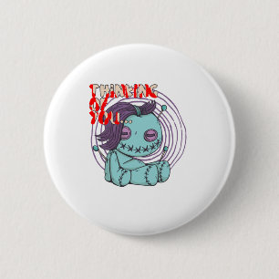 Voodoo Doll - Thinking of you 6 Cm Round Badge