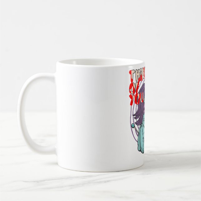 Voodoo Doll Thinking of you Coffee Mug (Left)