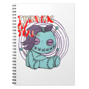 Voodoo Doll Thinking of you Notebook