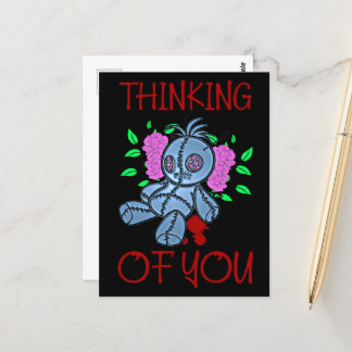 Voodoo Doll Thinking Of You Postcard