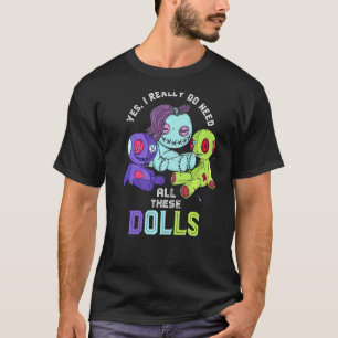 Voodoo Doll Yes I Reall Do Need Creepy Pastel Goth T-Shirt
