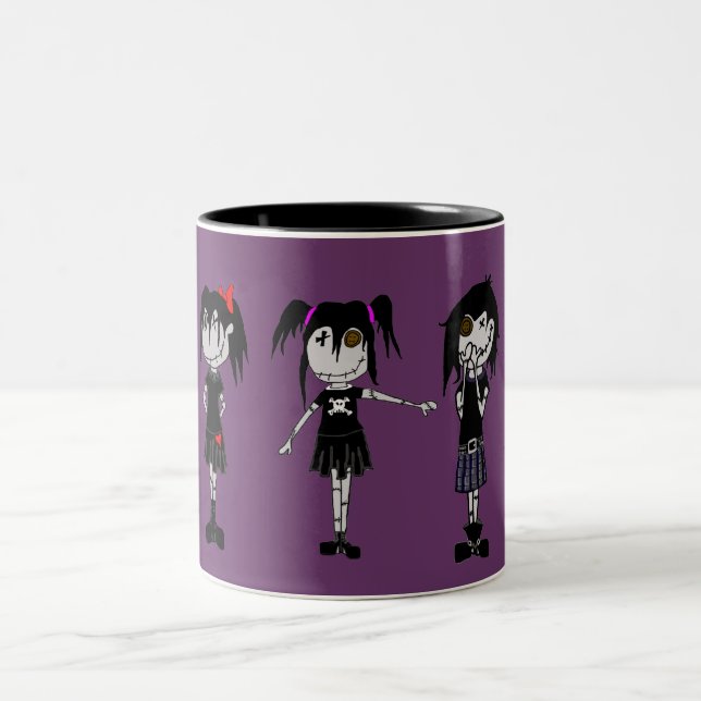 VooDoo Dollies Two-Tone Coffee Mug (Center)