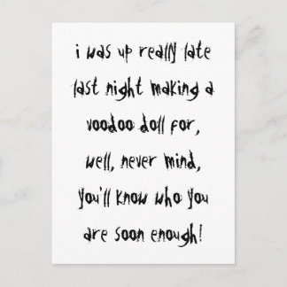 Voodoo Dolls Postcard