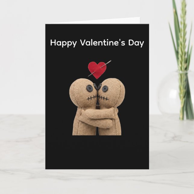 Voodoo Dolls Valentine's Day Card (Front)