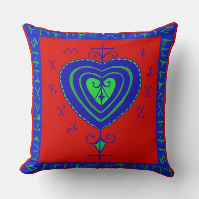 VooDoo Earthly Mother Throw Pillow (Front)