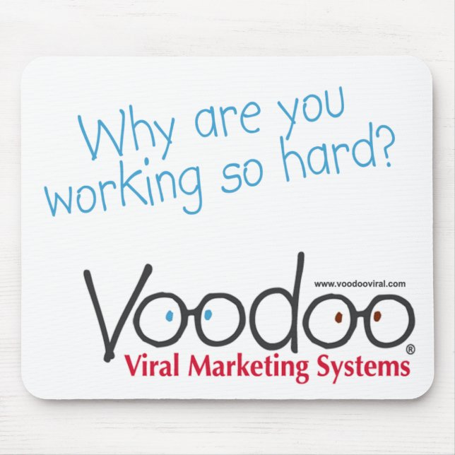 Voodoo "Hard-Working" Mousepad (Front)