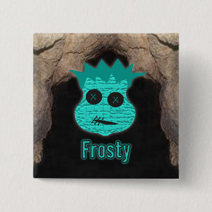 Voodoo Heads ~ Cave 15 Cm Square Badge
