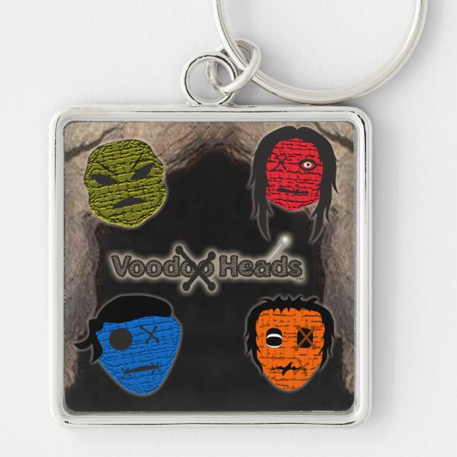 Voodoo Heads ~ Cave Key Ring (Front)
