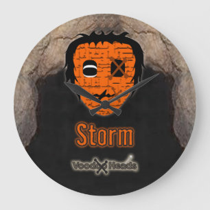 Voodoo Heads ~ Cave Large Clock