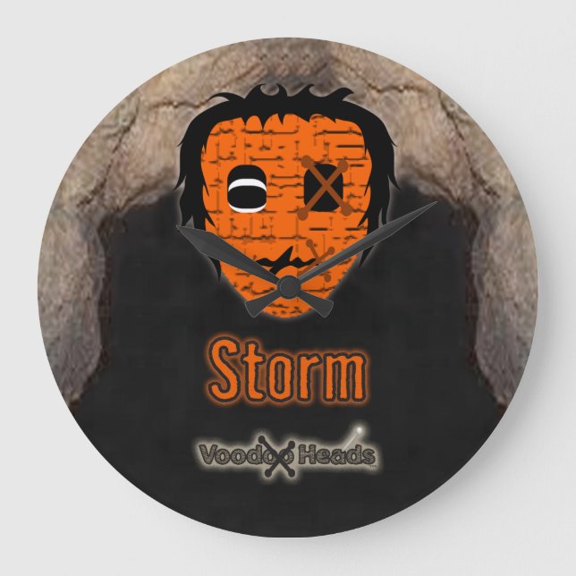 Voodoo Heads ~ Cave Large Clock (Front)